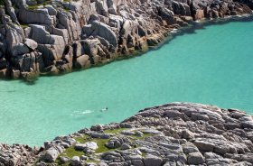 Mull has some amazing coastline for a swim like this one