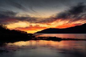 Sunset over Loch Scridain