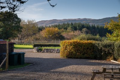 Looking out towards the main driveway from Coorie Doon