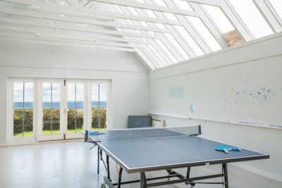 Head to the garden studio, once an artist's retreat, and make use of the games room