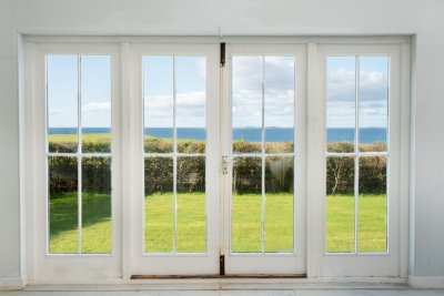 Soak up the stunning sea views from the garden studio whatever the weather brings