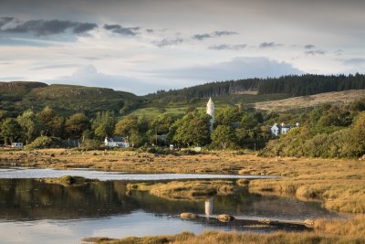 Dervaig village is just over a mile from the house