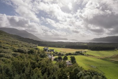 Looking over Coorie Doon, set within the grounds of Torlochan House