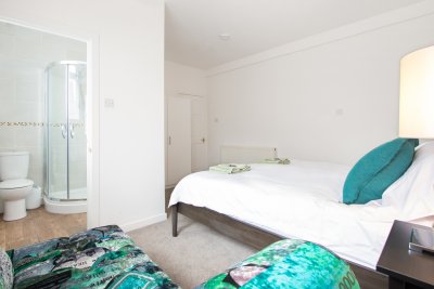 Double bedroom at Cove Cottage