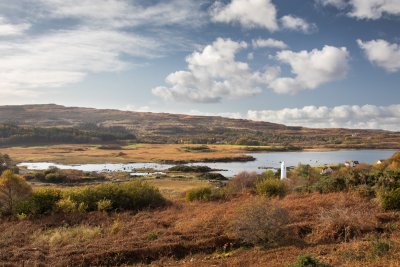 Explore outstanding scenery surrounding the village of Dervaig