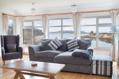 Fantastic views from the large windows in the living area