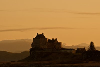 Duart Castle at sunset