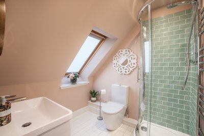 Beautifully appointed en-suite shower room to the master bedroom