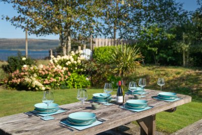 Watch boats passing along the Sound as you enjoy the long Hebridean evenings