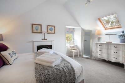 Plentiful storage, comfortable beds and en-suite bathrooms complete the picture upstairs