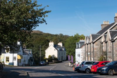 The village of Salen is just two miles from the cottage