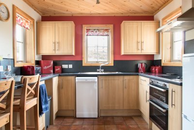 The kitchen is well-appointed for a home from home experience