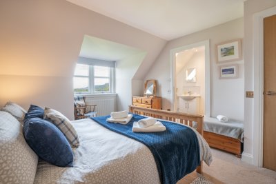 Enjoy a sea view from both double bedrooms