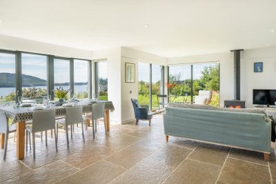 Make the most of the panoramic views with the stunning glazing