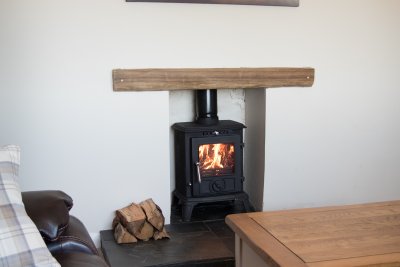 Wood burning stove for cosy evenings