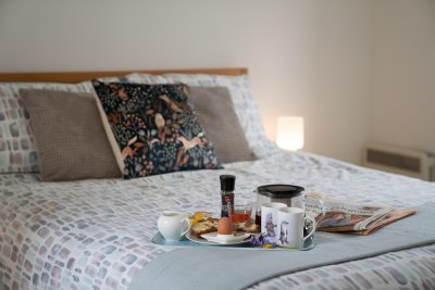 Treat yourselves to breakfast in bed, with a view!