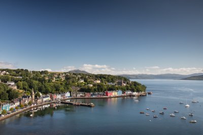 Tobermory with Ulva House in a commanding position