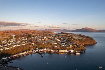 Looking over Tobermory on a winter's afternoon