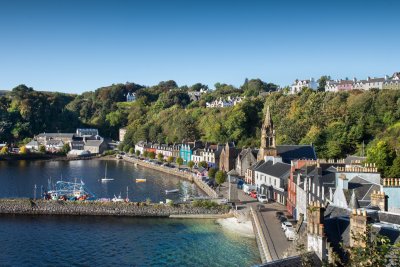 Tobermory and it's many shops and cafes await