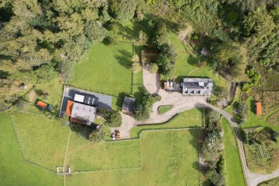 Coorie Doon's beautiful setting in the grounds of Torlochan House and working smallholding