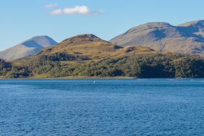 Looking back to Mull from across the water