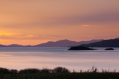 Soak up the view across the Sound of Mull to the Green Isles