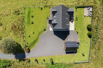 Looking down on Rowan Lea