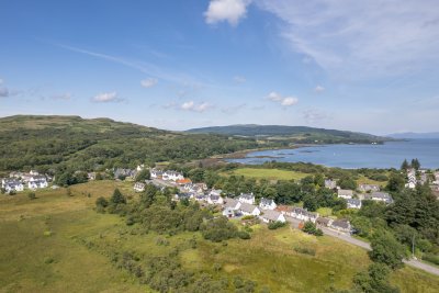 The pretty village of Salen, with coffee shops, filling station and an excellent village shop