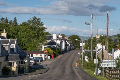 The village of Salen, ten minutes' drive north of Butterfly Cottage