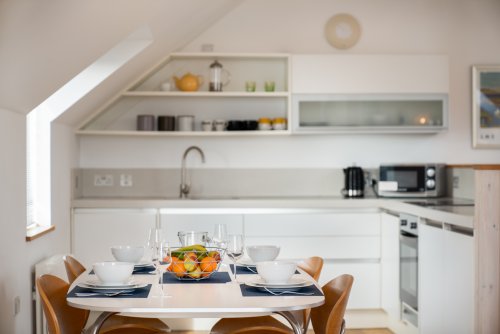 Cook up the catch of the day in the well-appointed modern kitchen