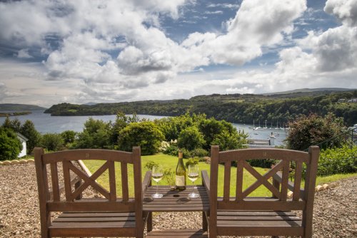 Make the most of the views at Ulva House. Outdoor seating outside the apartment