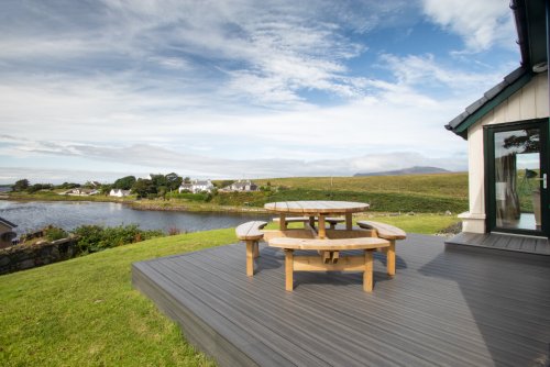 Decking with great sea views