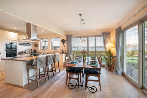 Soak up the sea views from the open plan dining, living kitchen