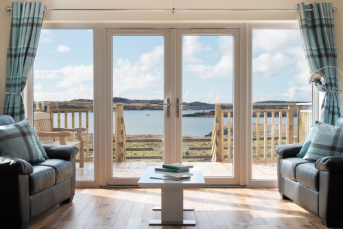 A room with a view!  Wonderful sea views from the living area