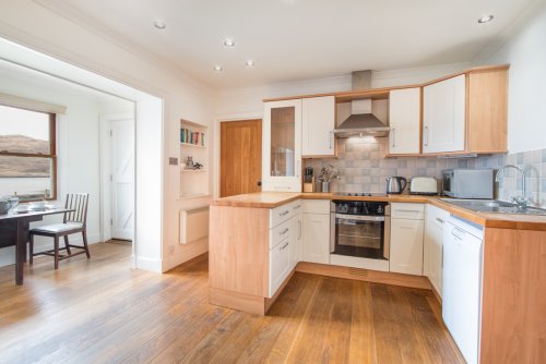 Fitted kitchen in the open plan living area