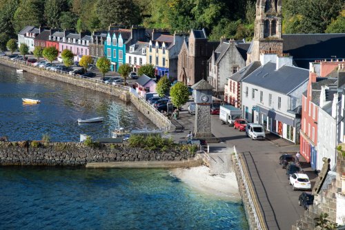 Tobermory is only a mile from the cottage, walkable along a scenic coastal path