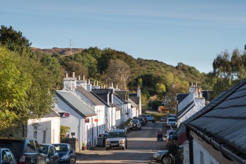 The pretty village of Dervaig in which the house is located