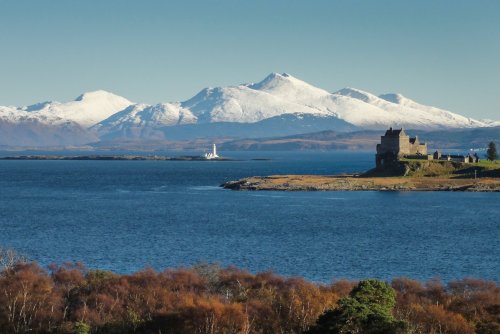 Duart Castle is a couple of miles from the house